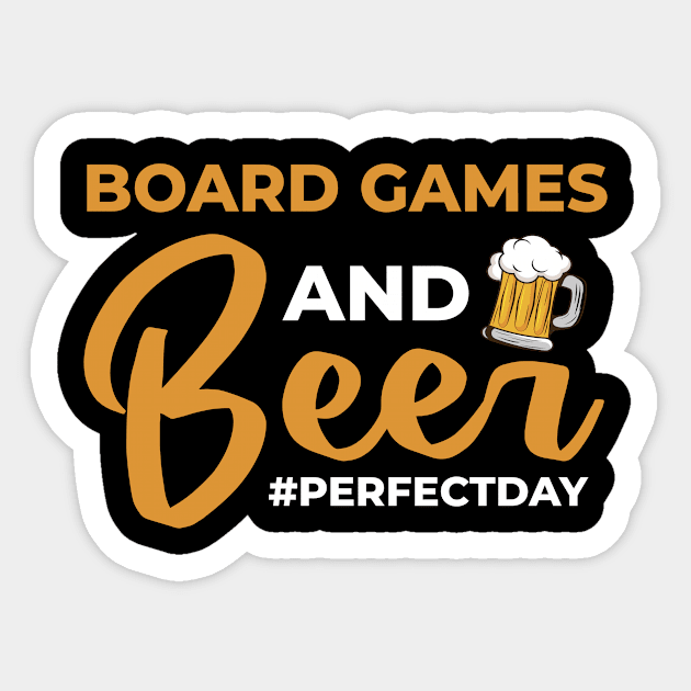 Board Games and Beer perfectday Board Games Sticker by Anfrato